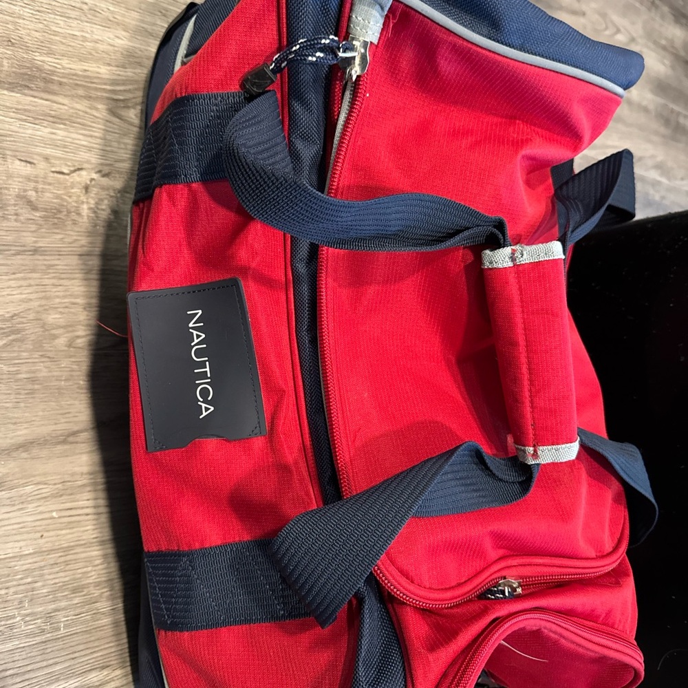 Nautica Red and Navy Men's Bag - Picture 10 of 15